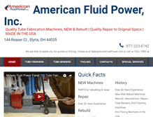 Tablet Screenshot of amerfluidpower.com